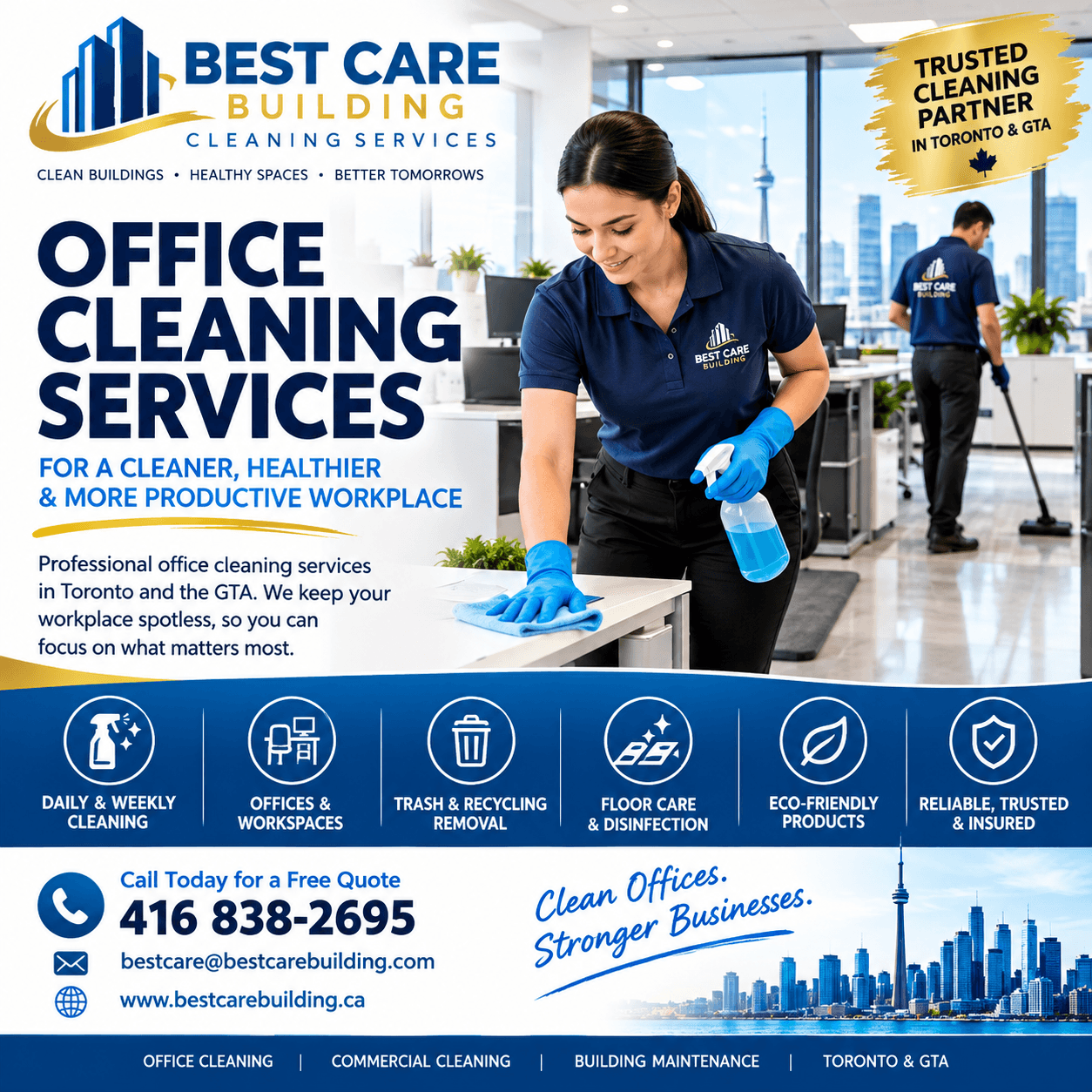 Office Cleaning Services: The Complete Guide to a Cleaner, Healthier Workplace in Toronto