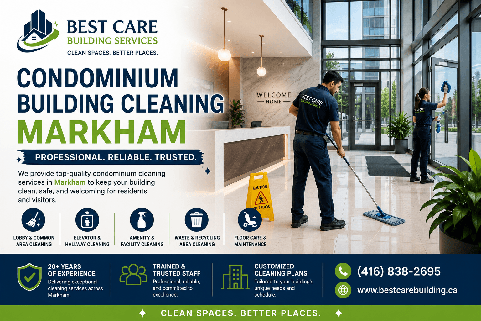 Condominium building cleaning Markham