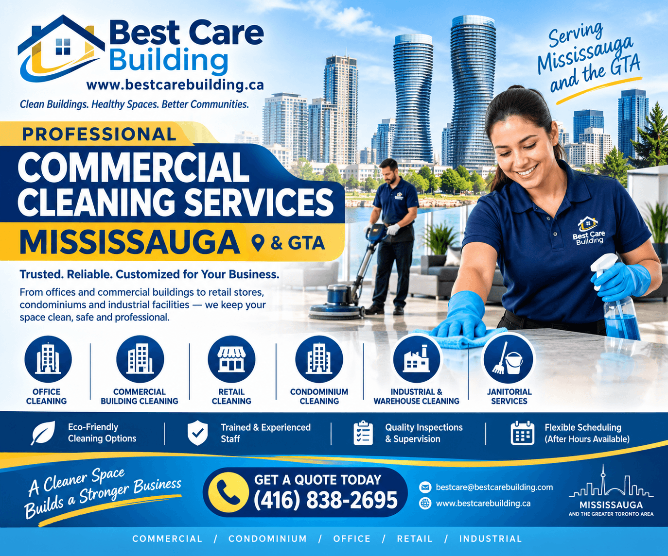 Best Commercial Cleaning Services Mississauga | free quote