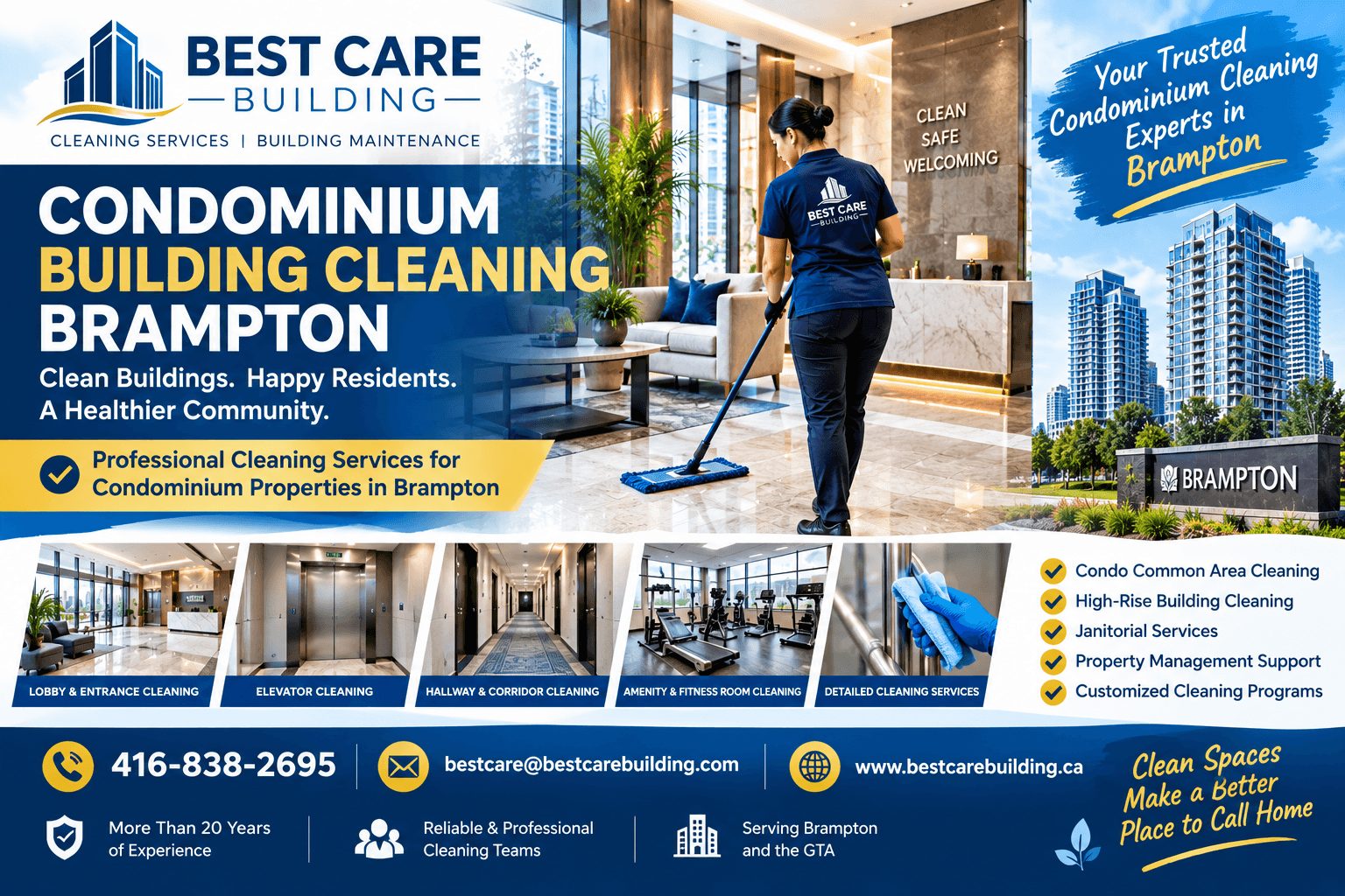 the best Condominium Building Cleaning Brampton