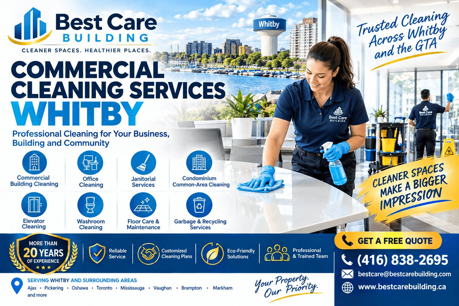 Best Commercial Cleaning Services Whitby | free quote